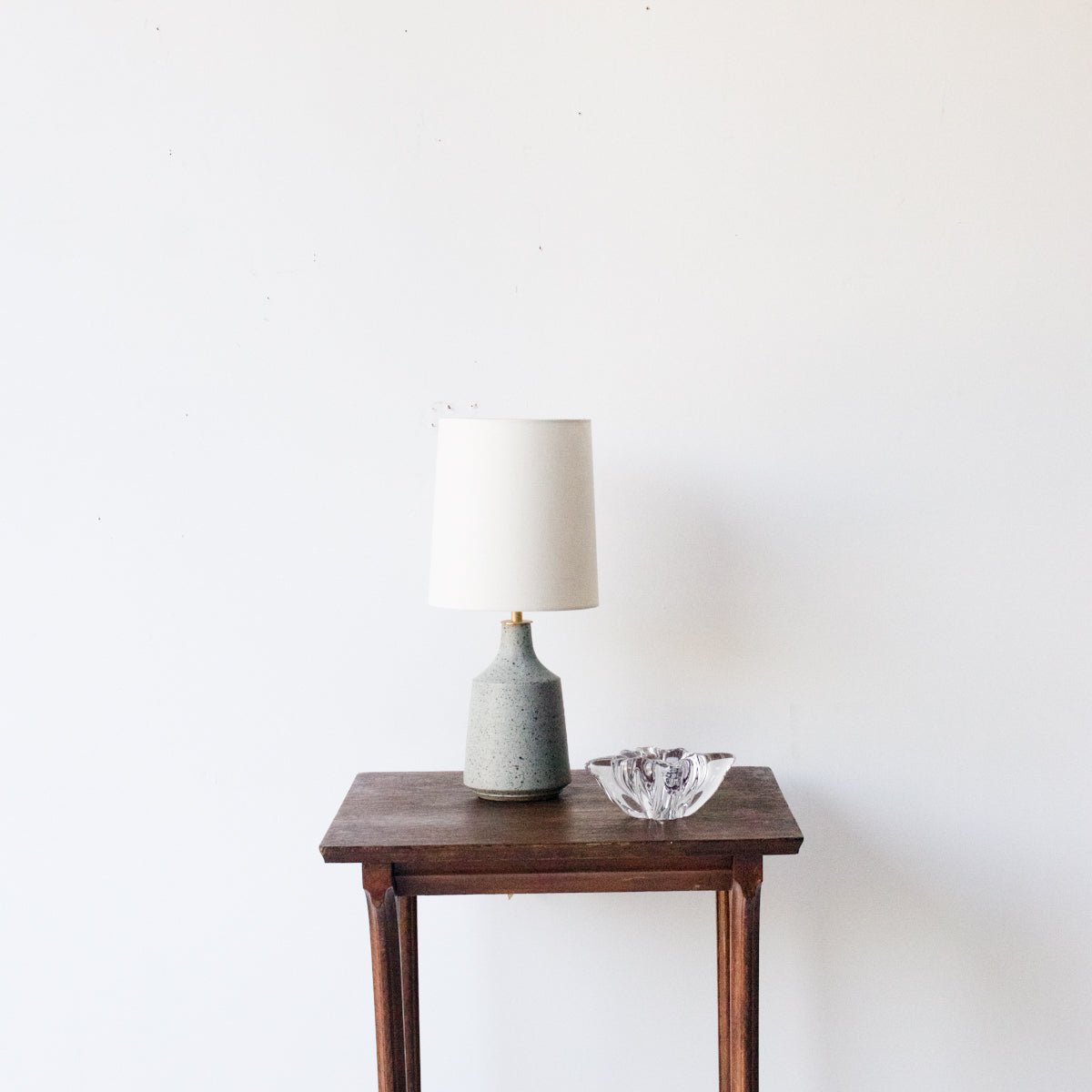 Oak Bistro Table with Brass Stretcher