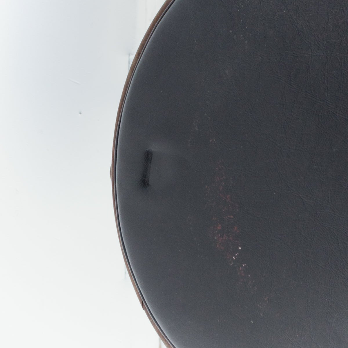 Petite Side Table with Leather Top