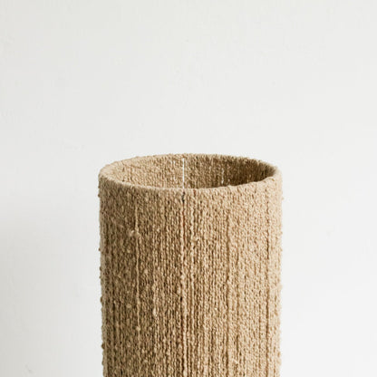 Petite Stoneware Lamp with Hemp Shade