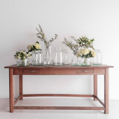 Tall Narrow Blown Glass Pickling Jar