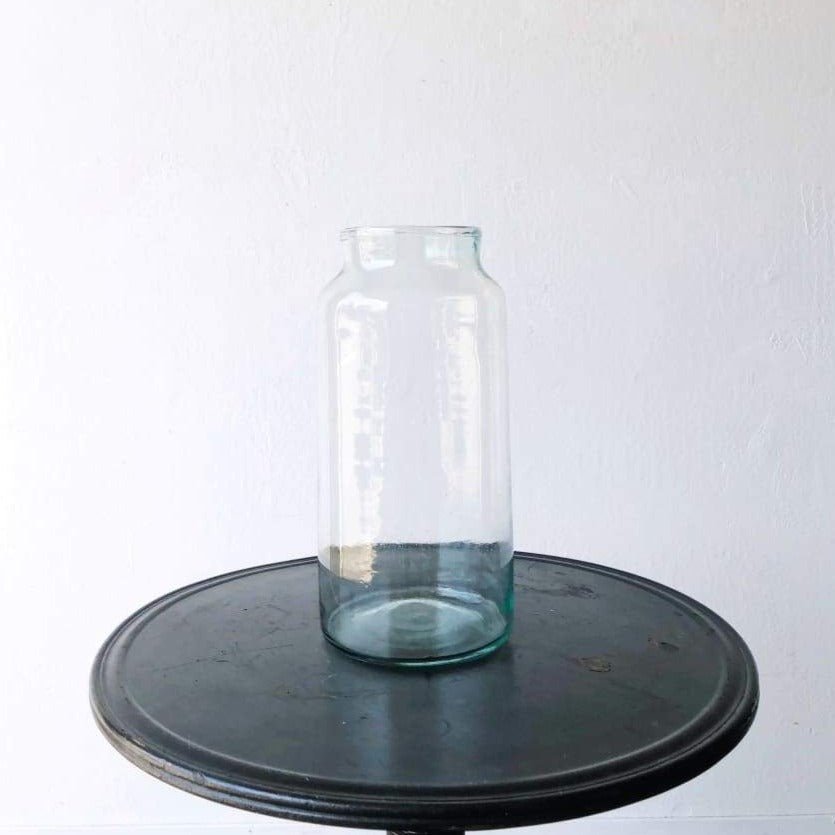 Tall Narrow Blown Glass Pickling Jar