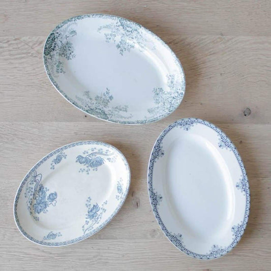 Transferware Oval Platter