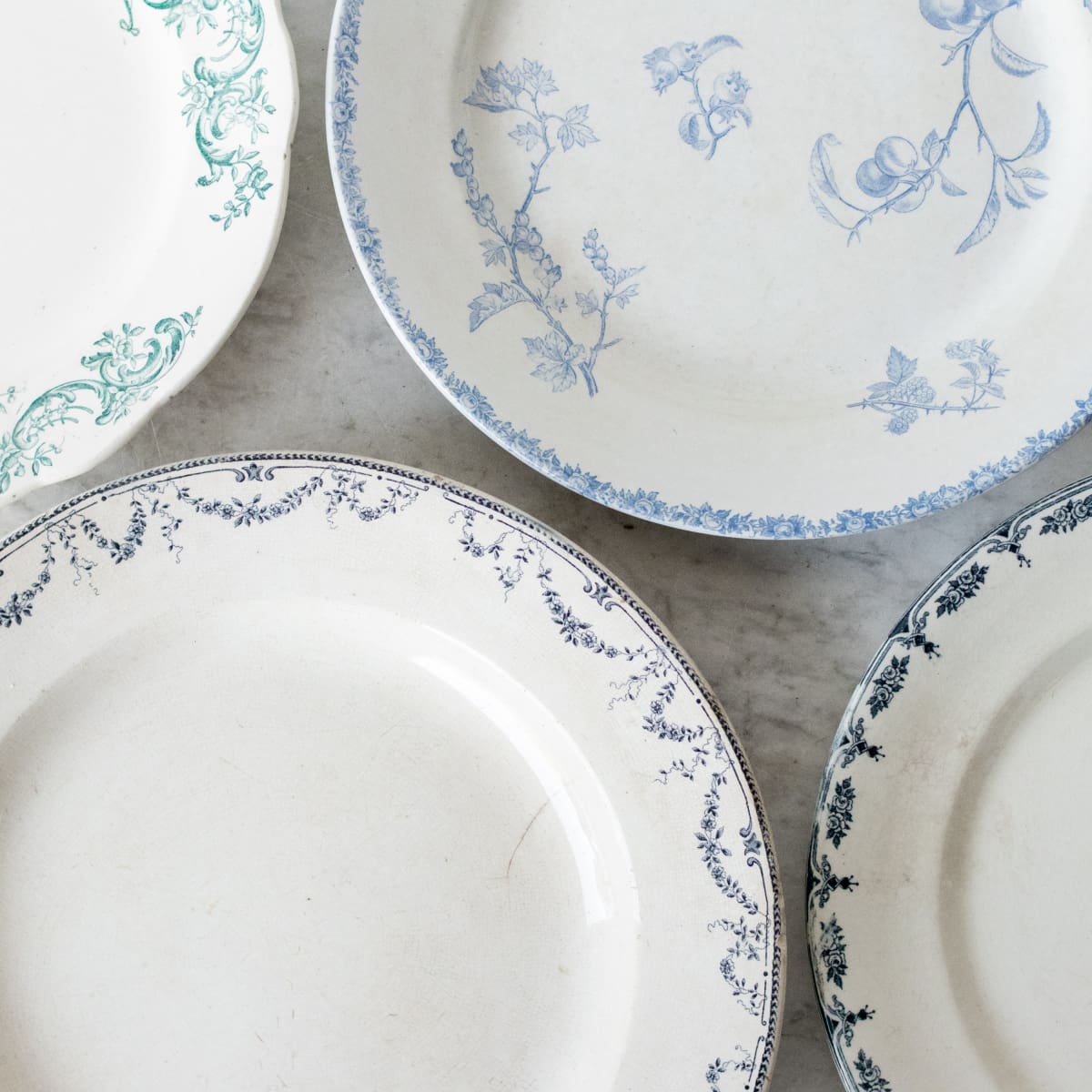 Transferware Round Platter