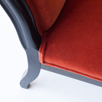 Velvet Napoleon III Chair