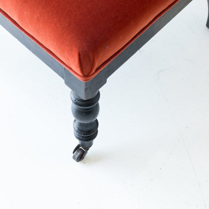 Velvet Napoleon III Chair