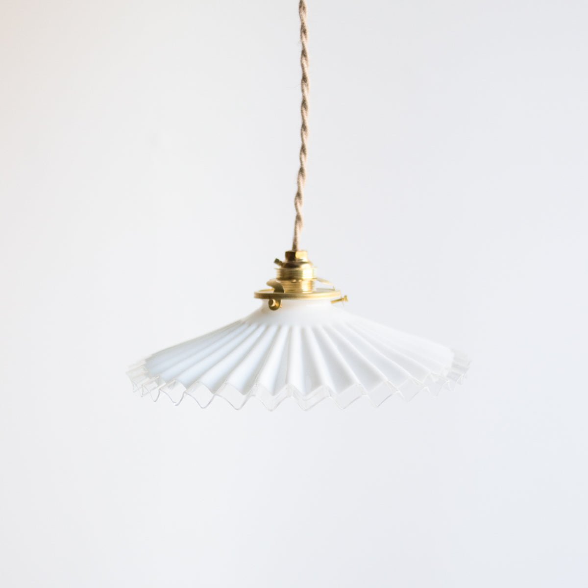 Vintage Milk Glass Pendant