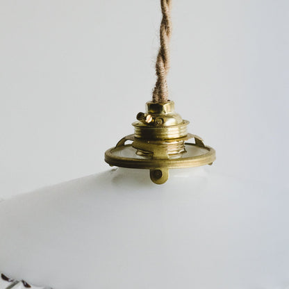 Vintage Milk Glass Pendant