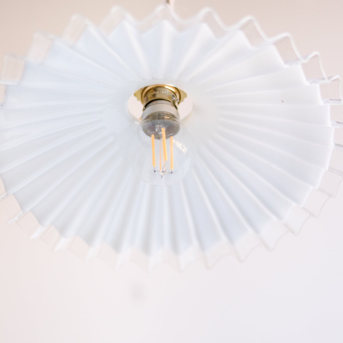 Vintage Milk Glass Pendant