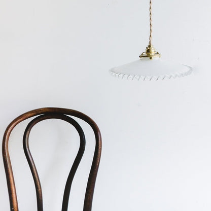 Vintage Milk Glass Pendant