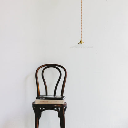 Vintage Milk Glass Pendant