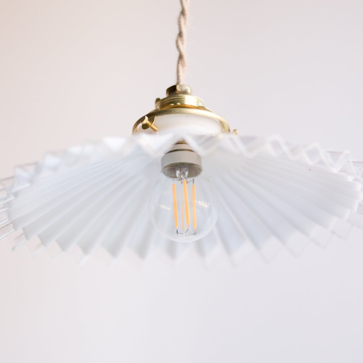 Vintage Milk Glass Pendant