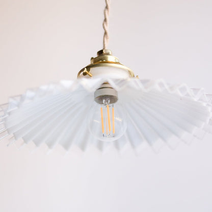 Vintage Milk Glass Pendant