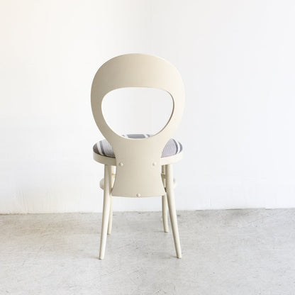 Vintage Seagull Chair with Mattress Ticking Seat