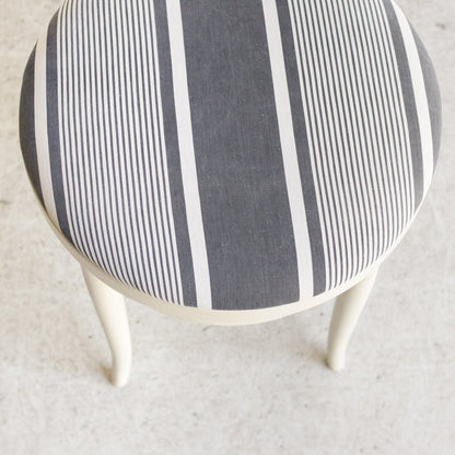 Vintage Seagull Chair with Mattress Ticking Seat