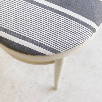 Vintage Seagull Chair with Mattress Ticking Seat