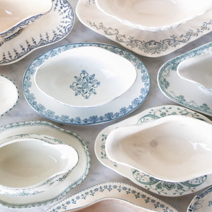 Vintage Transferware Gravy Boat