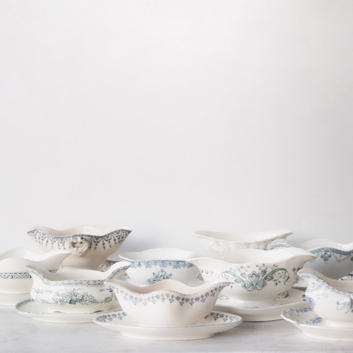 Vintage Transferware Gravy Boat