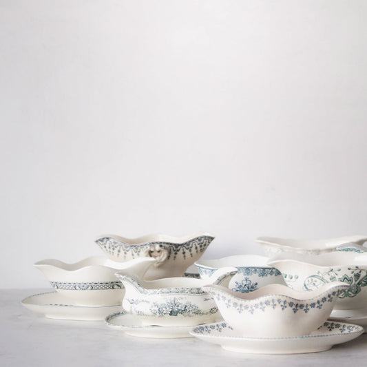 Vintage Transferware Gravy Boat