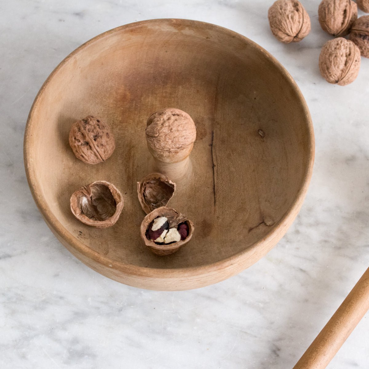 Wood Nut Bowl