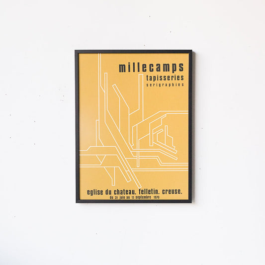 Yves Millecamps Exhibit Framed Advertisement